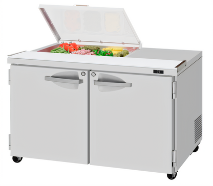 Turbo Air PST-48-08S-N-FCL PRO Prep Tables - PST-48-08S-N-FCL