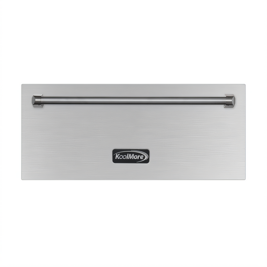 KoolMore 30-Inch Stainless Steel 3-Compartment Warming Drawer