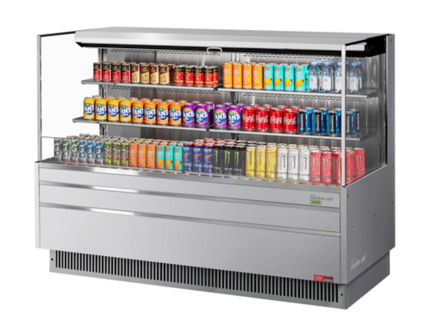 Turbo Air TOM-72L-UF-S-3S-N Open-Air Coolers - TOM-72L-UF-S-3S-N