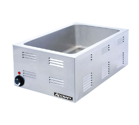 Structural Concepts Admiral Craft Full-Size Electric Countertop Food Warmer, Wet Well, Base Only - FW-1200W