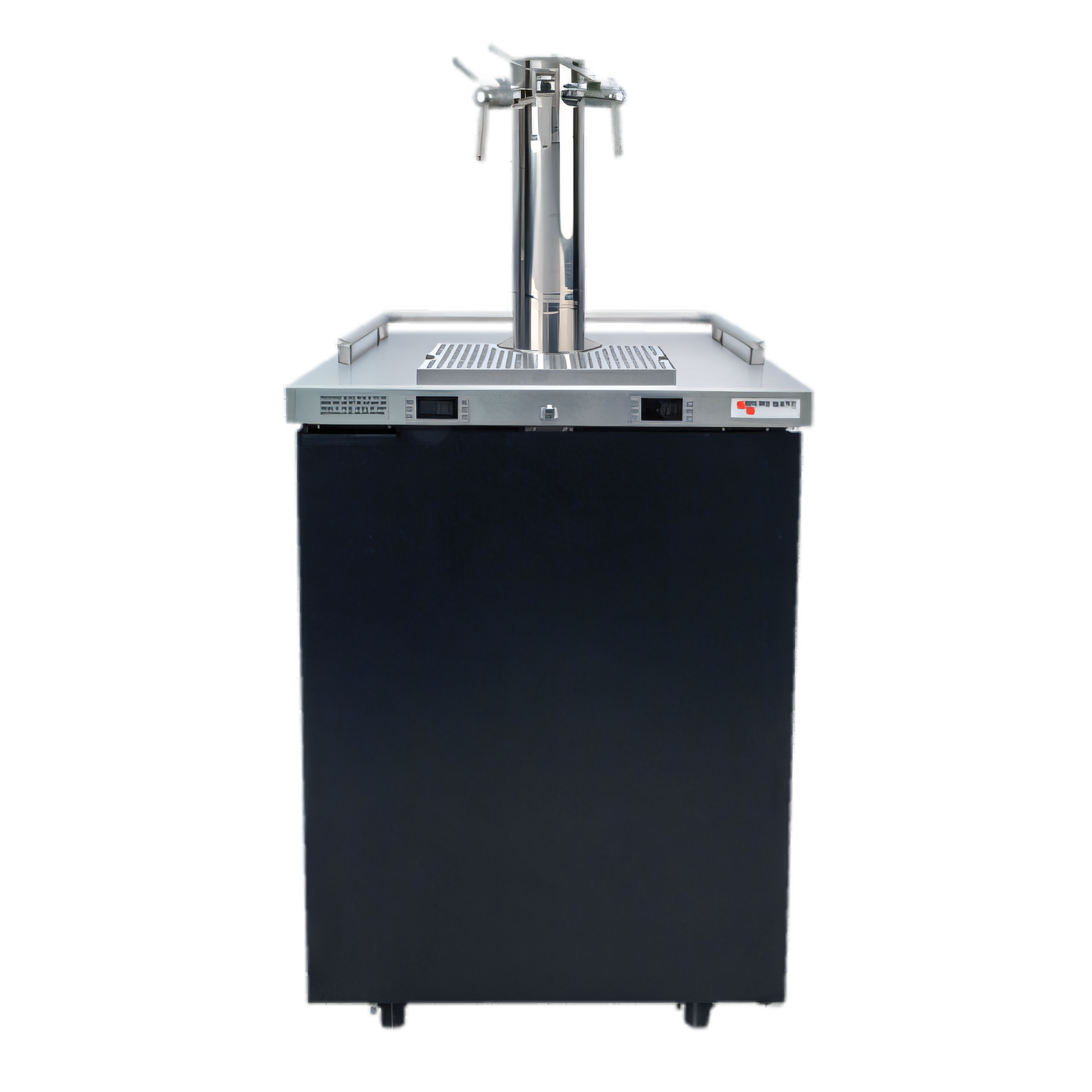 Micro Matic USA Pro-Line E-Series One-Section Dual-Temperature Wine Cooler Dispenser, 25-Inch, 4-Faucet, Self-Contained Refrigeration - MDD23W-E-C