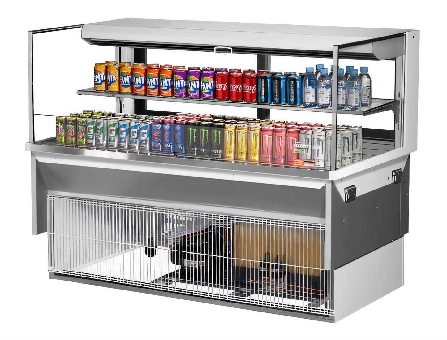 Turbo Air TOM-60L-UFD-W(B)-2SI-N Countertop Refrigerated Display Cases