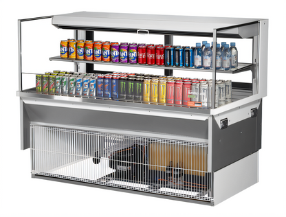 Turbo Air TOM-60L-UFD-W(B)-2SI-N Countertop Refrigerated Display Cases
