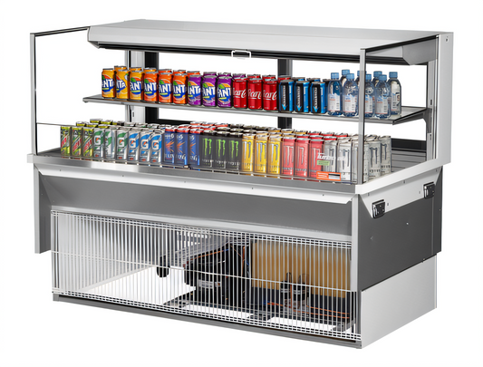 Turbo Air TOM-60L-UFD-W(B)-2SI-N Countertop Refrigerated Display Cases