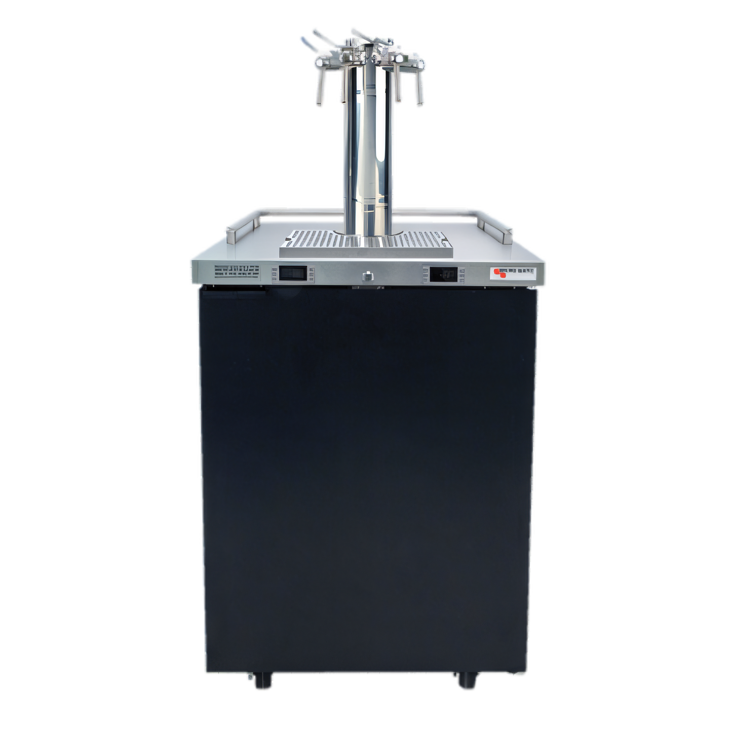 Micro Matic USA Pro-Line E-Series One-Section Dual-Temperature Wine Cooler Dispenser, 25-Inch, 4-Faucet, Self-Contained Refrigeration - MDD23W-E-C