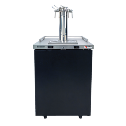 Micro Matic USA Pro-Line E-Series One-Section Dual-Temperature Wine Cooler Dispenser, 25-Inch, 4-Faucet, Self-Contained Refrigeration - MDD23W-E-C