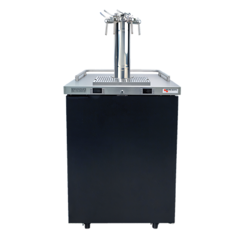 Micro Matic USA Pro-Line E-Series One-Section Dual-Temperature Wine Cooler Dispenser, 25-Inch, 4-Faucet, Self-Contained Refrigeration - MDD23W-E-C