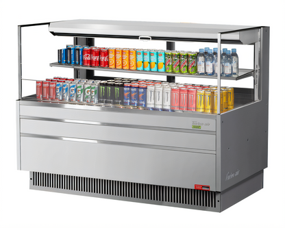 Turbo Air TOM-60L-UFD-S-2S-N Open-Air Coolers - TOM-60L-UFD-S-2S-N