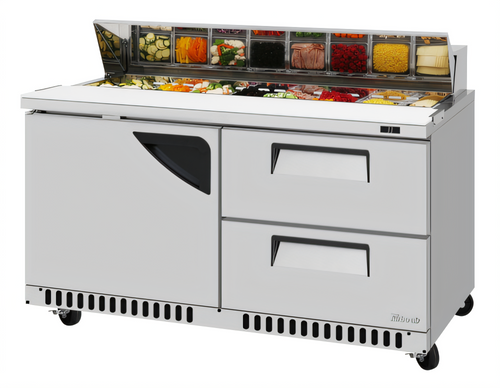 Turbo Air Super Deluxe Prep Tables -  TST-60SD-D2R(L)-FB-N
