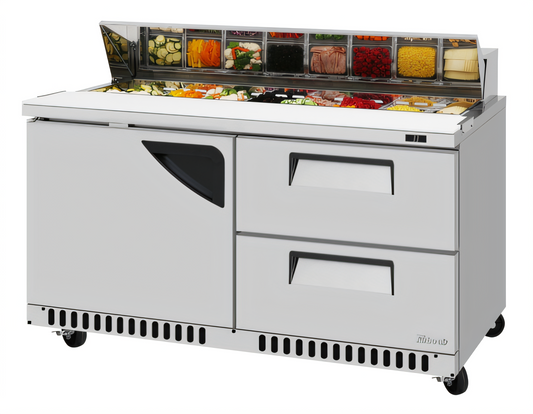 Turbo Air Super Deluxe Prep Tables -  TST-60SD-D2R(L)-FB-N