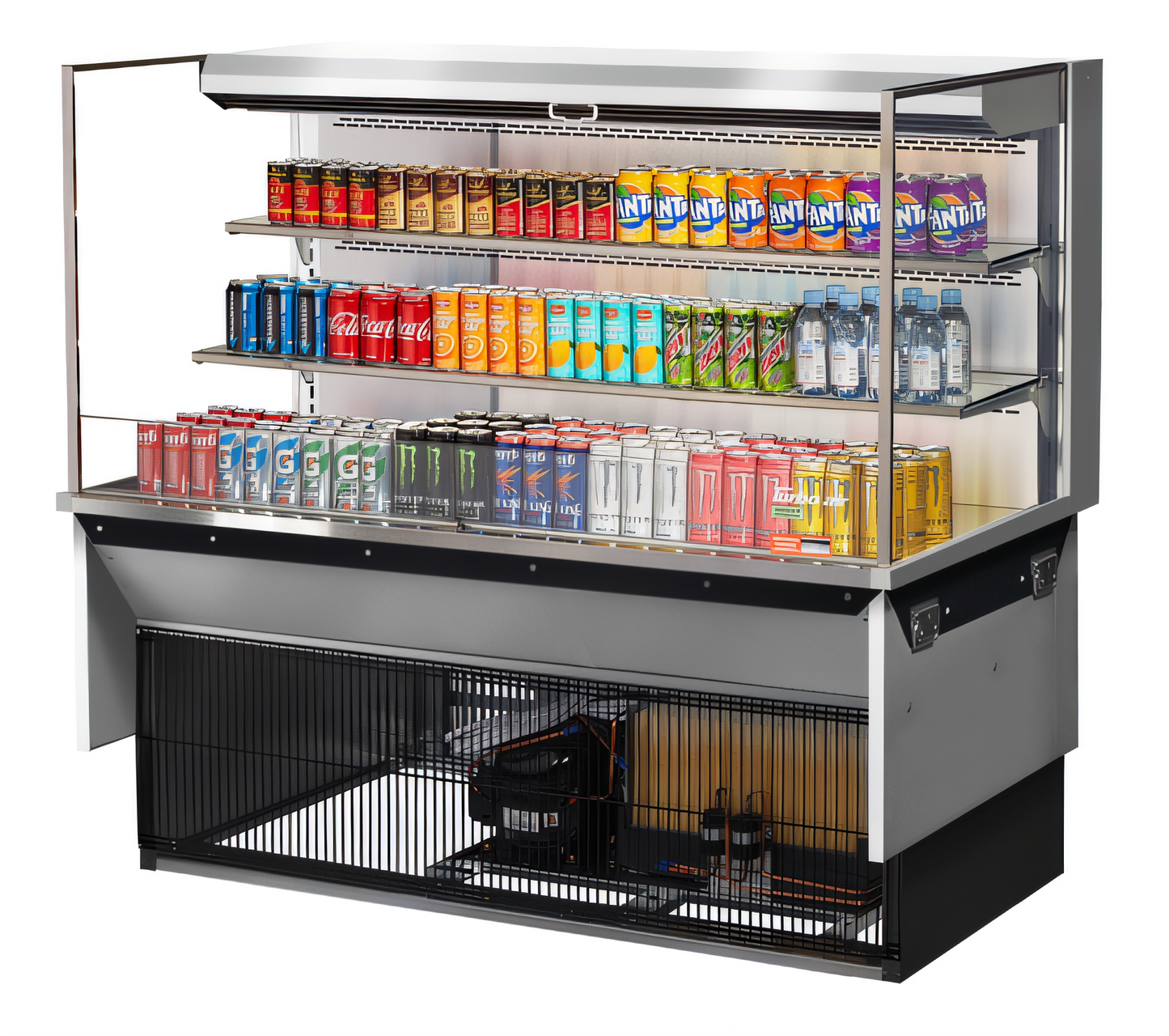 Turbo Air TOM-60L-UF-S-3SI-N Countertop Refrigerated Display Cases - TOM-60L-UF-S-3SI-N