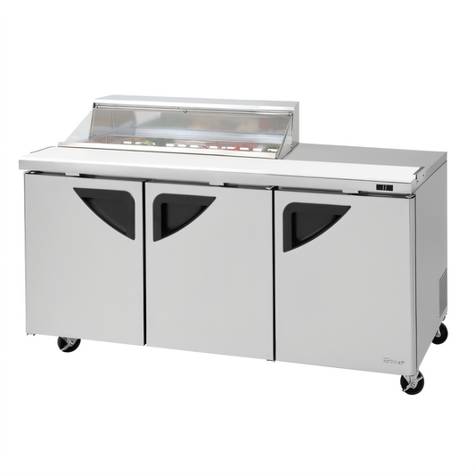 Turbo Air TST-72SD-12S-N-CL Super Deluxe Prep Tables - TST-72SD-12S-N-CL