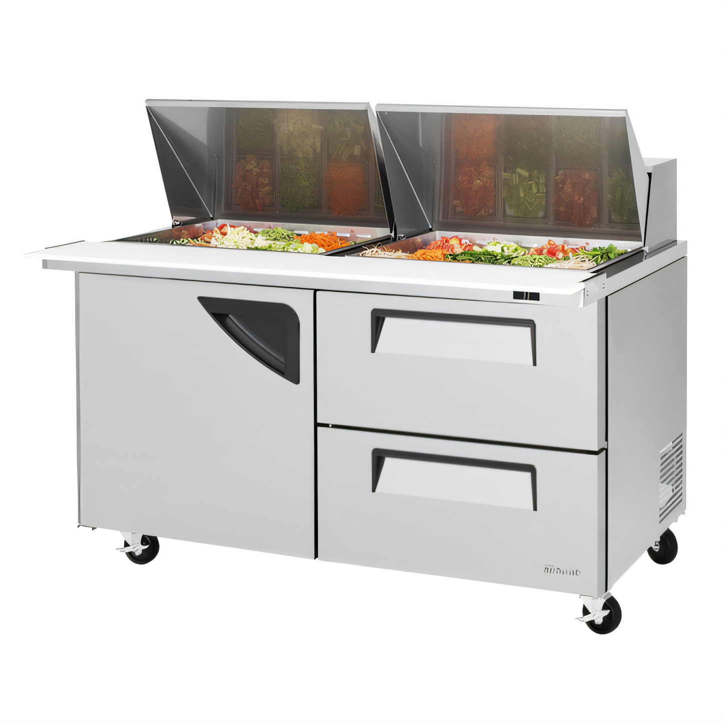 Turbo Air TST-N Super Deluxe Refrigerated Prep Tables - 60SD-24-D2
