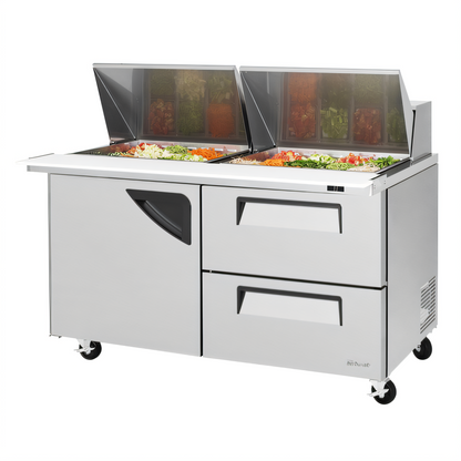 Turbo Air TST-N Super Deluxe Refrigerated Prep Tables - 60SD-24-D2