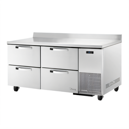 True Mfg. - General Foodservice TWT-67D-4-HC~SPEC3 SPEC SERIES Worktop Refrigerators - TWT-67D-4-HC~SPEC3
