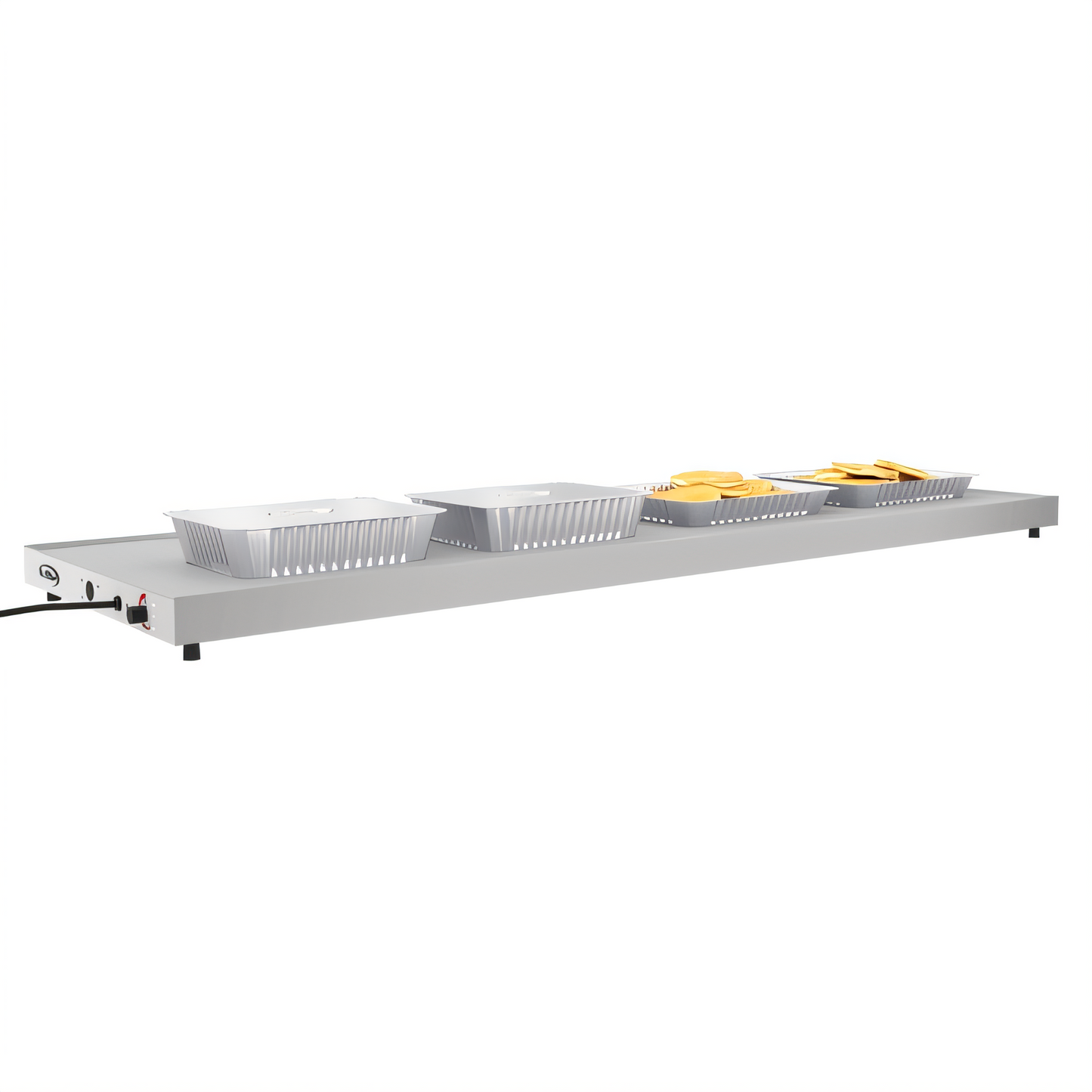 Structural Concepts KoolMore 60-Inch Commercial Countertop Warming Shelf, 304 Stainless Steel, Marine Edge - KM-WS60