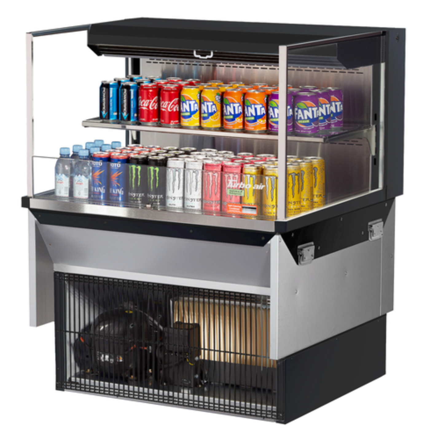 Turbo Air TOM-36L-UF-W(B)-2SI-N Countertop Refrigerated Display Cases - TOM-36L-UF-W(B)-2SI-N