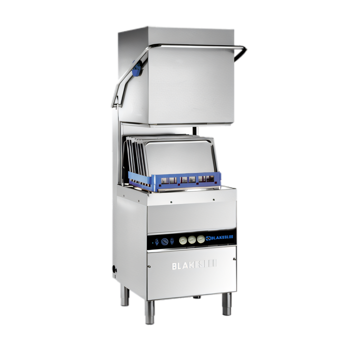 Blakeslee D-18-1 Hood-Type High-Temp Dishwasher with Booster Heater, 30 Racks/Hour, 220-240V, 1-Phase
