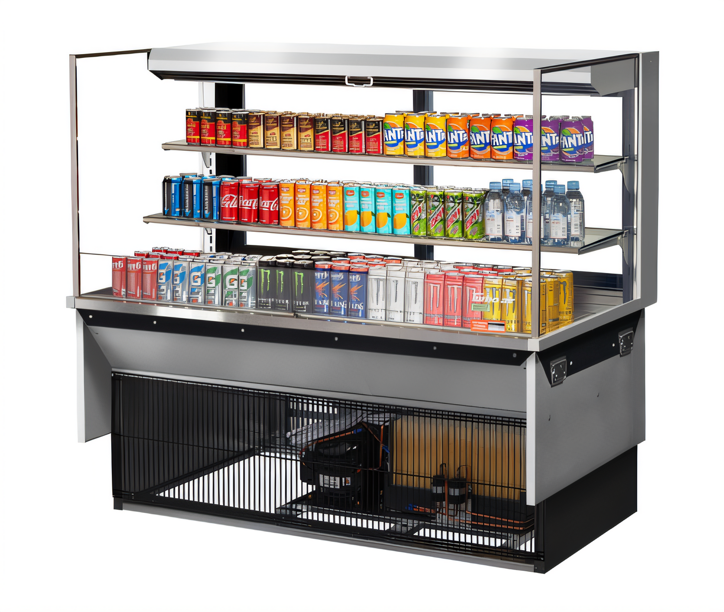 Turbo Air TOM-60L-UFD-S-3SI-N Countertop Refrigerated Display Cases