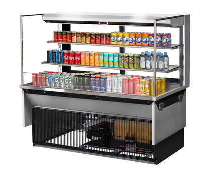 Turbo Air TOM-60L-UFD-S-3SI-N Countertop Refrigerated Display Cases