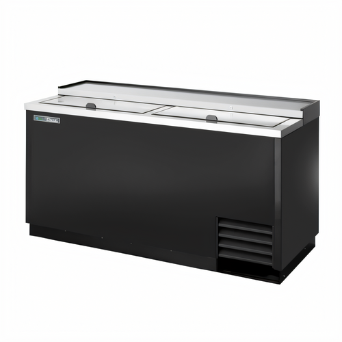 True Mfg TD-65-24-HC Flat Top Bottle Cooler with 2 Lids, 22-Case Capacity - TD-65-24-HC
