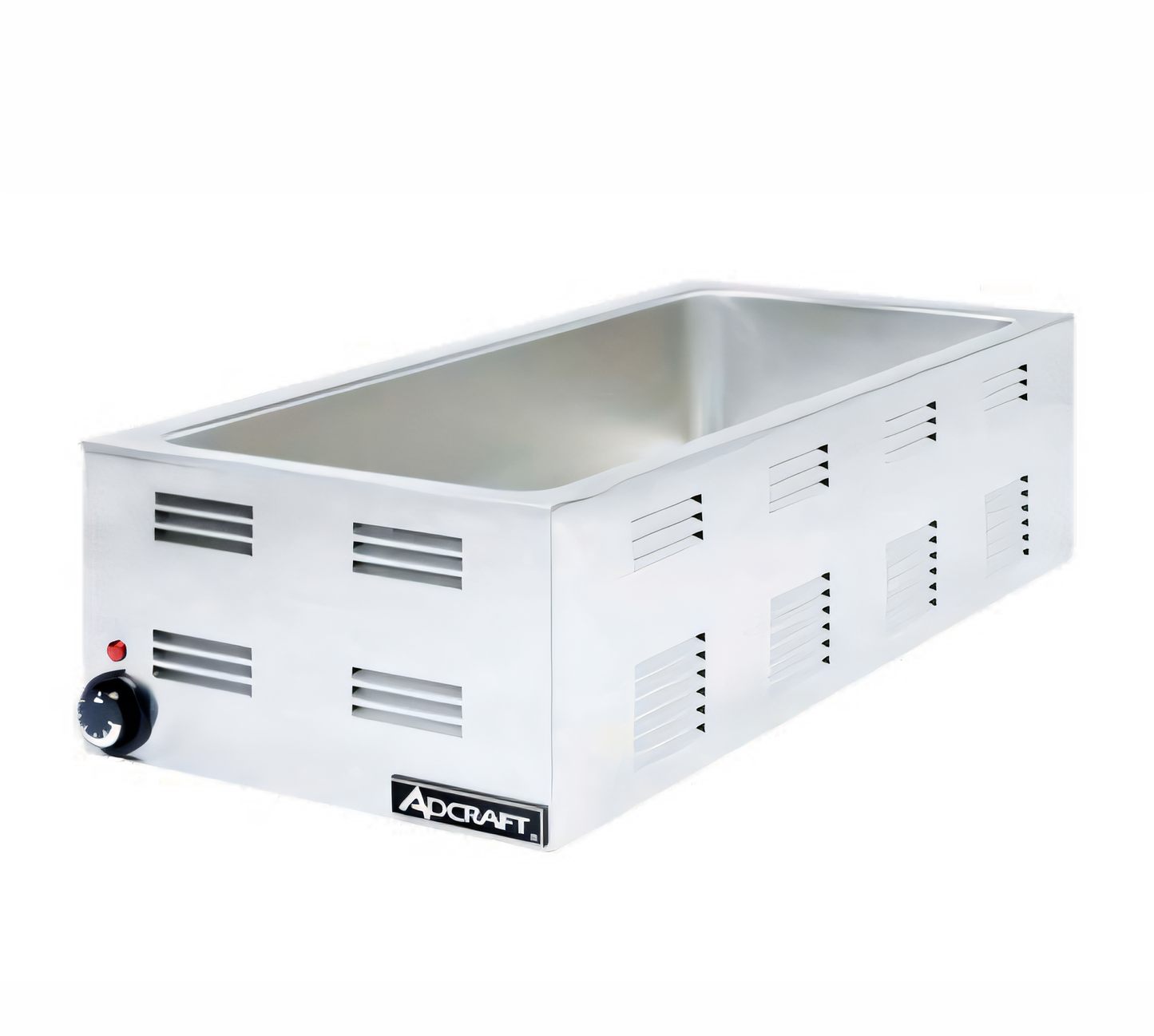 Structural Concepts Admiral Craft 4/3 Size Countertop Wet Food Warmer Base, 1500W, Stainless Steel - FW-1500W