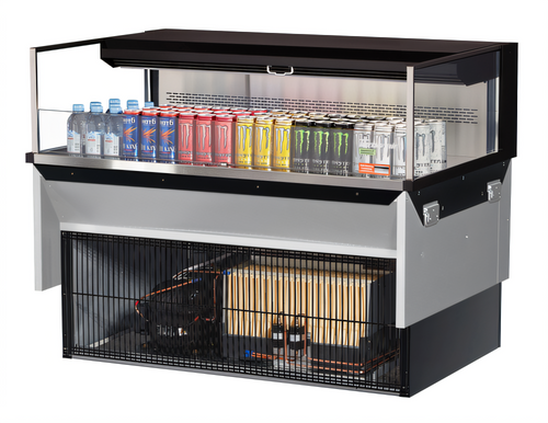 Turbo Air TOM-48L-UF-W(B)-1SI-N Countertop Refrigerated Display Cases - TOM-48L-UF-W(B)-1SI-N