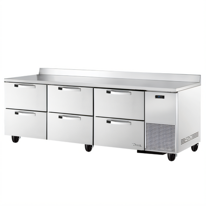 True Mfg. - General Foodservice TWT-93D-6-HC~SPEC3 SPEC SERIES Worktop Refrigerators - TWT-93D-6-HC~SPEC3