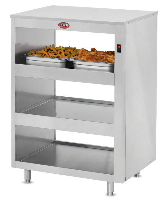 FWE Infrared Heated 3-Tier Countertop Warming Shelf, 6 x 12 x 20 Pan Capacity
