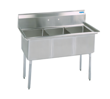 BK Resources BKS-3-18-12S Compartment Sinks - BKS-3-18-12S