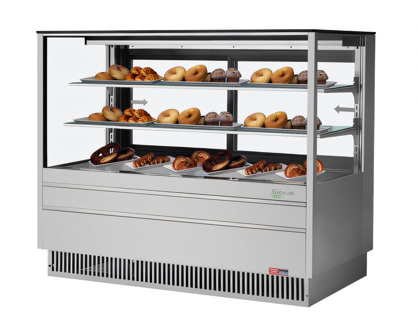 Turbo Air TCGB-60UF-DR-S Pastry Display Cases - TCGB-60UF-DR-S