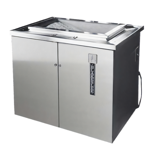 Blakeslee BB-1224 Silver Saver Stationary Open-Top Stainless Steel Burnisher System