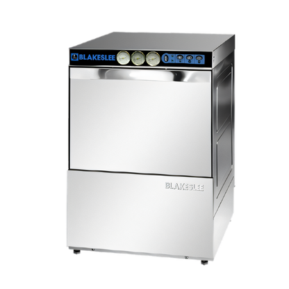 Blakeslee Undercounter Door-Type High-Temp Glass Washer, 20 x 20 Racks, 30 Racks/Hour