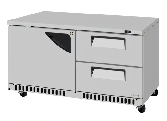 Turbo Air TUR-60SD-D2R(L)-FB-N Super Deluxe Reach-in Refrigerators