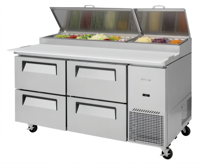 Turbo Air TPR-67SD-D4-N Super Deluxe Prep Tables - TPR-67SD-D4-N