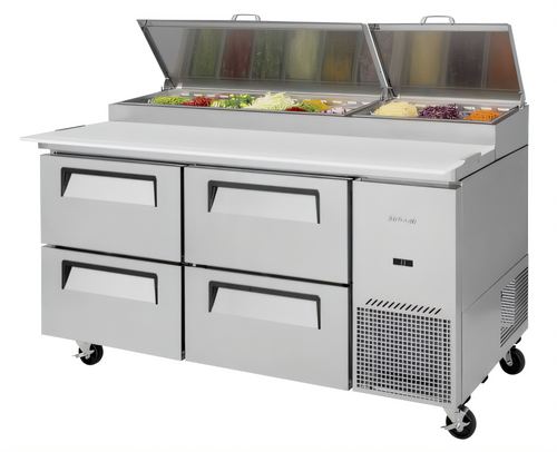 Turbo Air TPR-67SD-D4-N Super Deluxe Prep Tables - TPR-67SD-D4-N