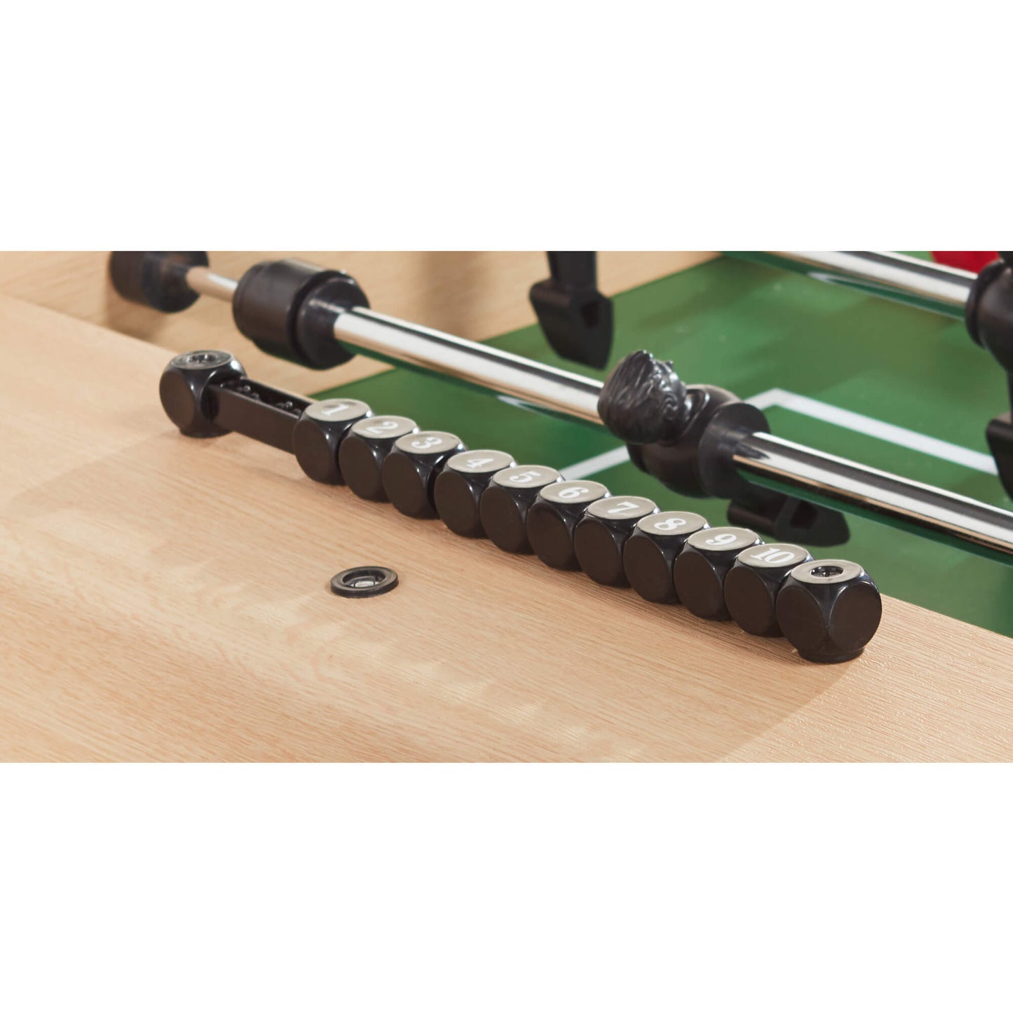 Playcraft Milan European Foosball Table Light Maple Finish - FBMILM