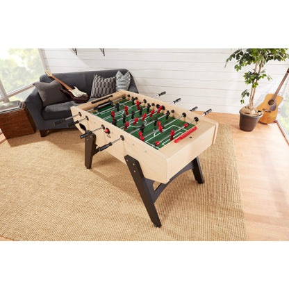 Playcraft Milan European Foosball Table Light Maple Finish - FBMILM