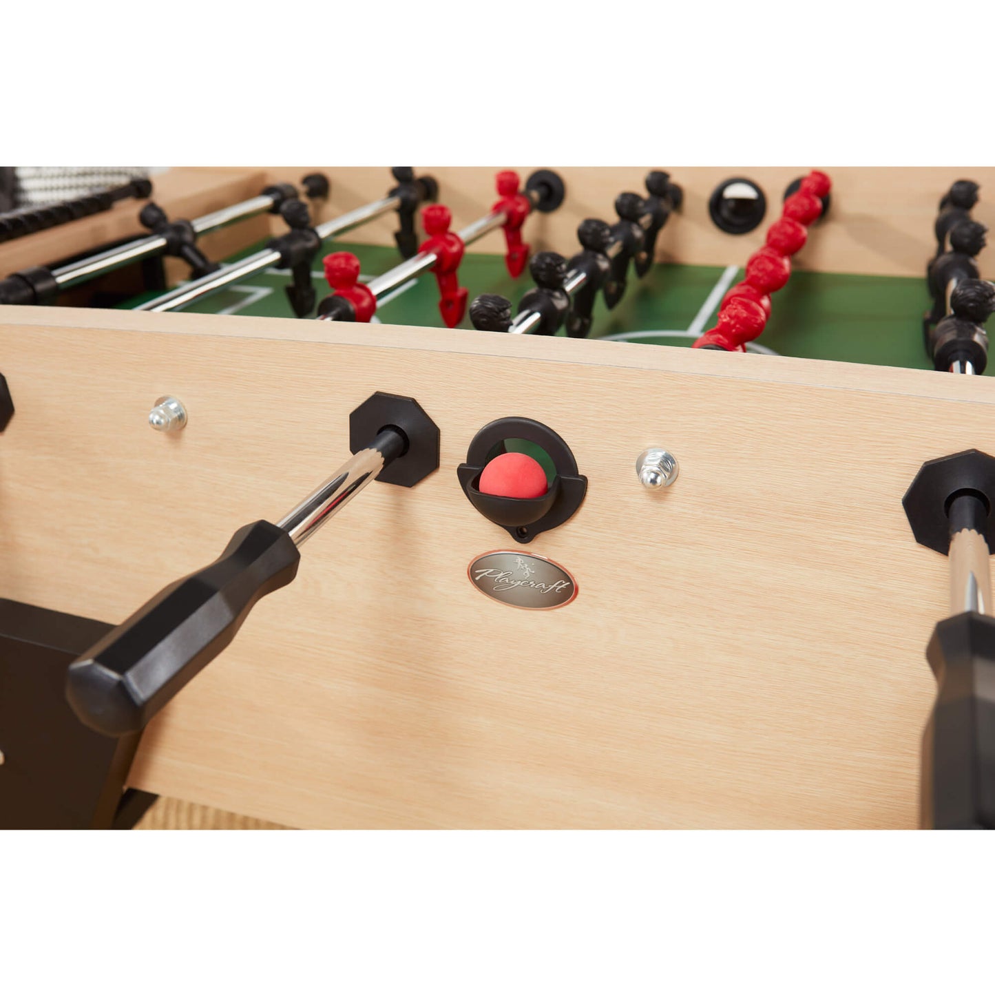 Playcraft Milan European Foosball Table Light Maple Finish - FBMILM