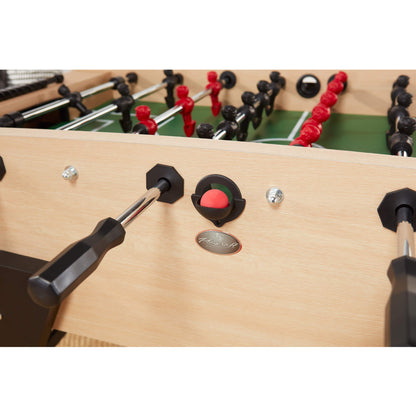 Playcraft Milan European Foosball Table Light Maple Finish - FBMILM