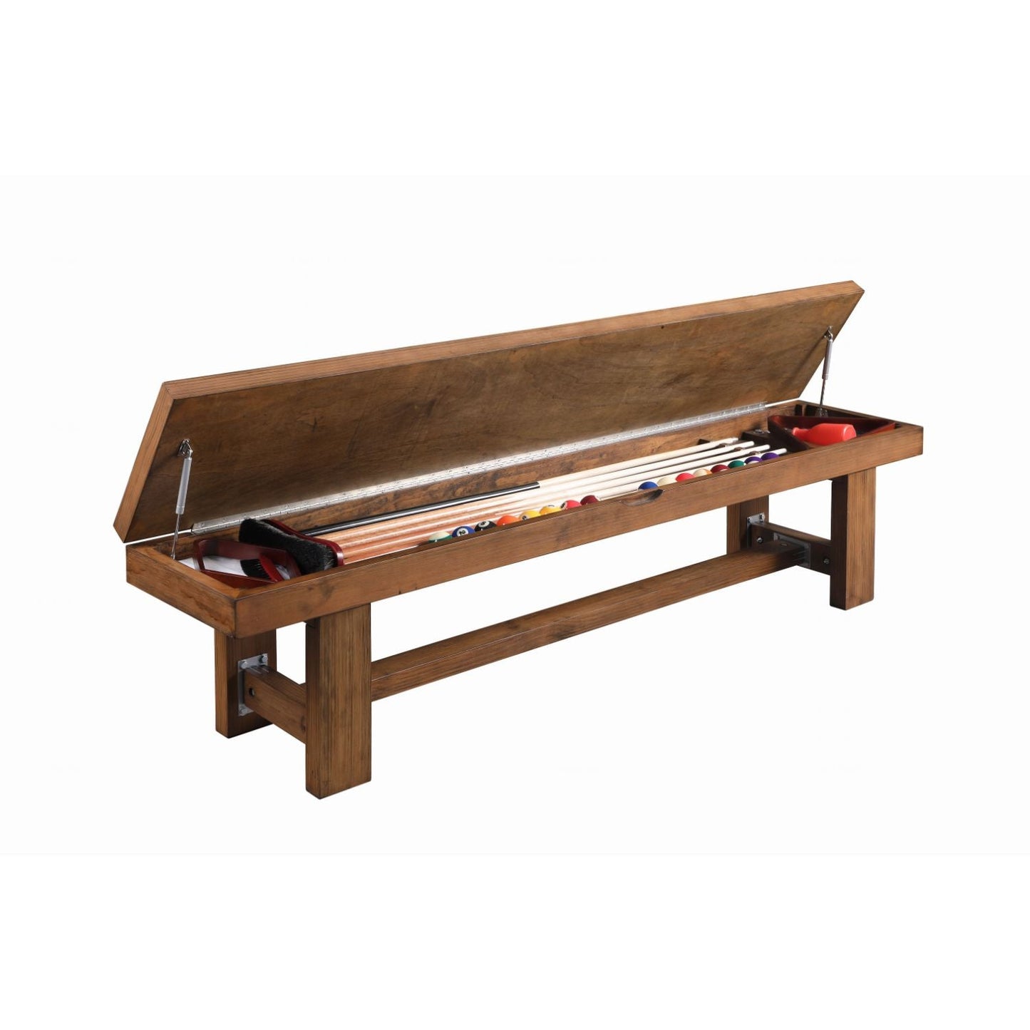 Playcraft Willow Bend Slate Pool Table w/ Dining Top & Bench - PTWILTOF07