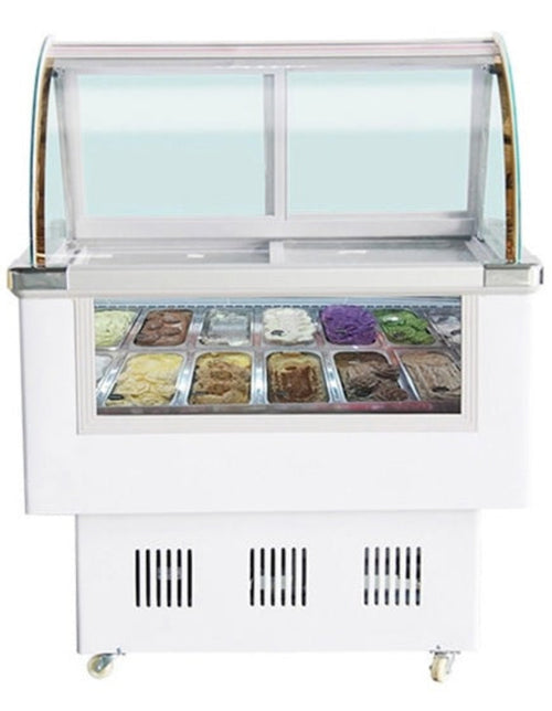 Chef AAA  Commercial 46" 12 Pan Gelato Display Freezer Case - 1.2BDQ