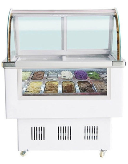 Chef AAA  Commercial 46" 12 Pan Gelato Display Freezer Case - 1.2BDQ