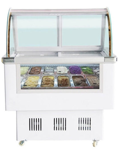 Chef AAA  Commercial 46" 12 Pan Gelato Display Freezer Case - 1.2BDQ
