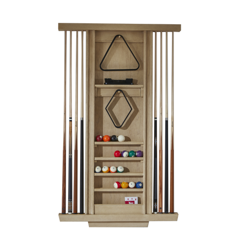 American Heritage Port Royal Cue Rack White Oak - PORTWALLRACK-WO