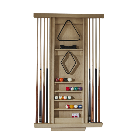 American Heritage Port Royal Cue Rack White Oak - PORTWALLRACK-WO