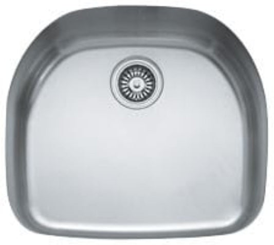FRANKE PCX1102109 Franke Prestige 22.25-In. X 20-In. 18 Gauge Stainless Steel Undermount Single Bowl Kitchen Sink -