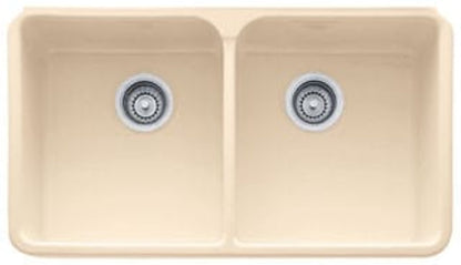 FRANKE MHK72031WH Franke Manor House 31.25-In. X 19.75-In. White Apron Front Double Bowl Fireclay Kitchen Sink -