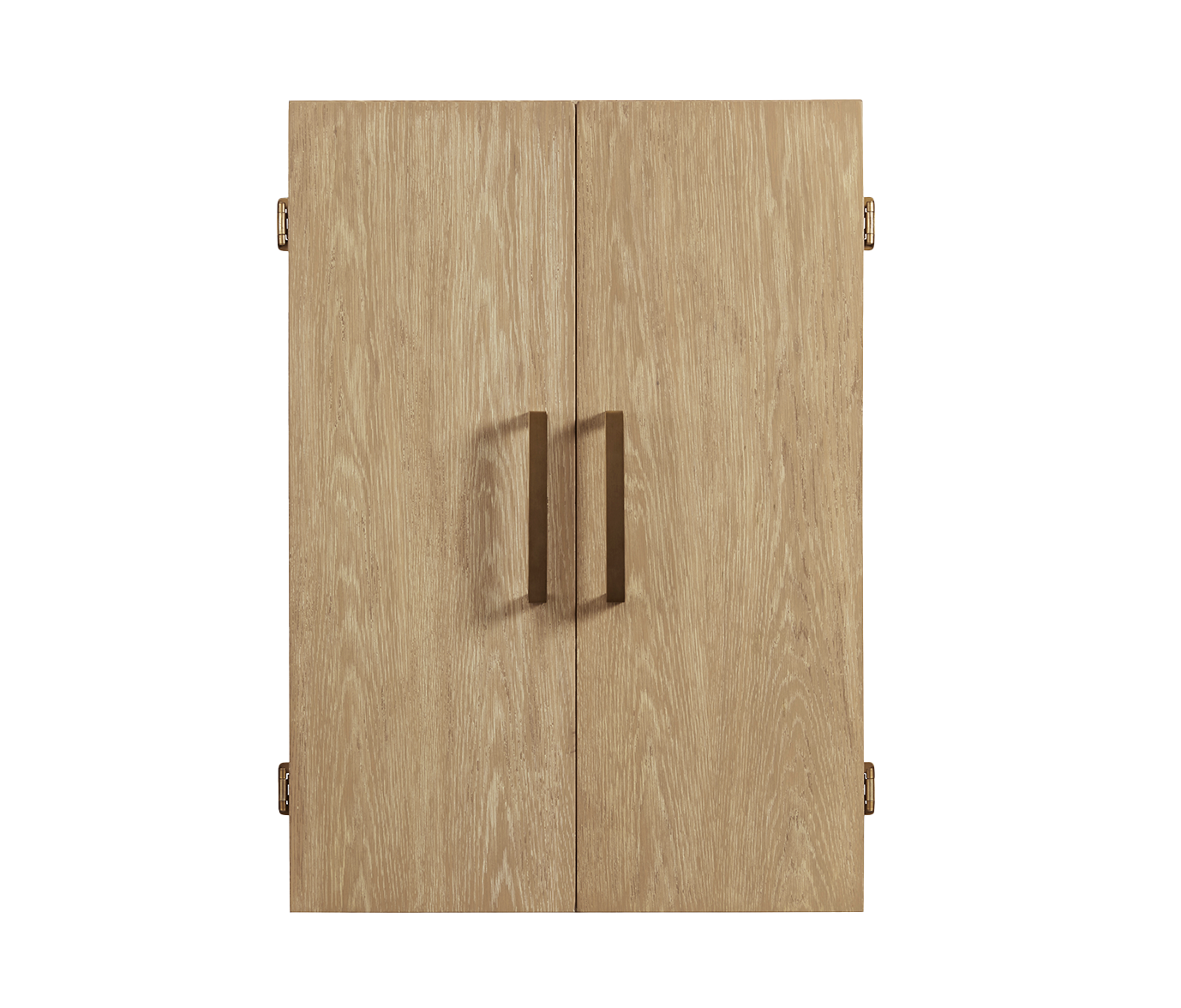 American Heritage Port Royal Dartboard Cabinet White Oak - PRDARTCAB-WO