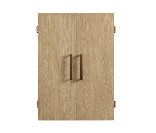 American Heritage Port Royal Dartboard Cabinet White Oak - PRDARTCAB-WO